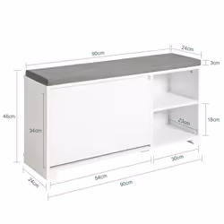 SoBuy FSR119-W Organisateur pour chaussures Ouvert - Vue supplémentaire 4