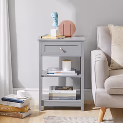 SoBuy FBT46-HG Table de nuit et table de chevet