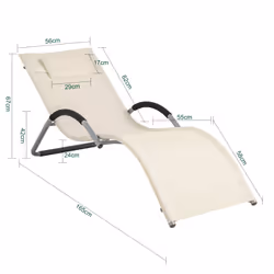 SoBuy OGS38-W Fauteuil à bascule et planche pour enfant
