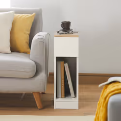 SoBuy FBT111-WN Table de nuit et table de chevet