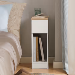 SoBuy FBT111-WN Table de nuit et table de chevet