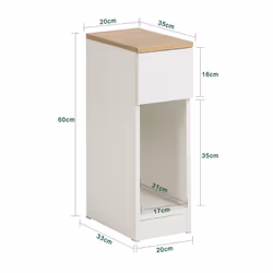 SoBuy FBT111-WN Table de nuit et table de chevet - Vue supplémentaire 4