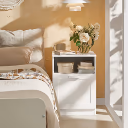 SoBuy FBT112-W Table de nuit et table de chevet