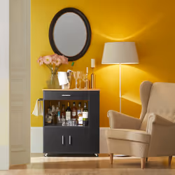 SoBuy FKW113-SCH Chariot de transport d'aliments