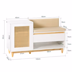 SoBuy FSR128-W Organisateur pour chaussures Ouvert - Vue supplémentaire 4