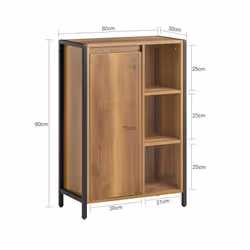 SoBuy BZR65-PF armoire de rangement de salle de bain - Vue supplémentaire 4