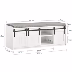 SoBuy FSR133-W Organisateur pour chaussures Ouvert - Vue supplémentaire 4