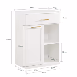SoBuy BZR66-W armoire de rangement de salle de bain