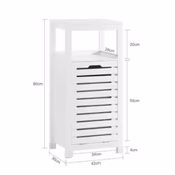 SoBuy BZR67-W armoire de rangement de salle de bain - Vue supplémentaire 4