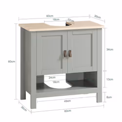 SoBuy BZR69-II-HG coiffeuse et ensemble de coiffeuses pour chambre à coucher