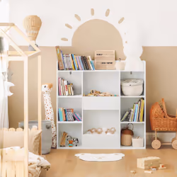 SoBuy KMB55-W armoire de rangement pour enfant Coffre