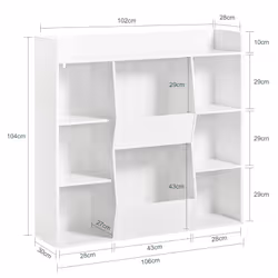 SoBuy KMB55-W armoire de rangement pour enfant Coffre