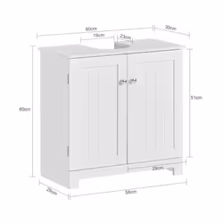 SoBuy BZR18-II-W coiffeuse et ensemble de coiffeuses pour chambre à coucher - Vue supplémentaire 4