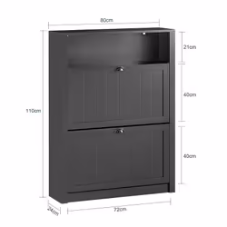 SoBuy FSR87-SCH Organisateur pour chaussures Ouvert