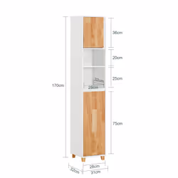 SoBuy BZR74-W Armoire de rangement de salle à manger - Vue supplémentaire 4