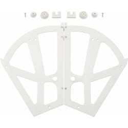 Sobuy - SDA08-W 2 Pièces Charnières de Cabinet - Charnières de Tiroir pour Porte-Chaussures en Plastique Raccords De Remplacement pour Cuisine Salon