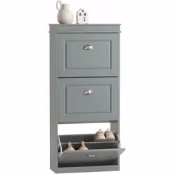 Description générale Ce meuble de rangement à chaussures SoBuy FSR94-HG combine un design moderne et élégant avec une fonctio ...