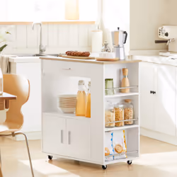 SoBuy FKW113-WN Chariot de transport d'aliments