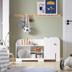 SoBuy KMB62-W armoire de rangement pour enfant Coffre