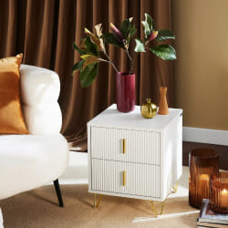 SoBuy FBT115-W Table de nuit et table de chevet