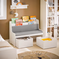 SoBuy KMB66-W armoire de rangement pour enfant Coffre