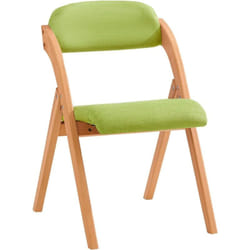 FST92-GR Chaise Pliante en Bois avec Assise et Dossier Rembourrés Fauteuil Chaise pour Cuisine, Bureau - Sobuy