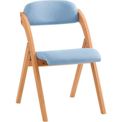 FST92-BL Chaise Pliante en Bois avec Assise et Dossier Rembourrés Fauteuil Chaise pour Cuisine, Bureau - Sobuy