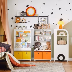 SoBuy KMB67-W armoire de rangement pour enfant Coffre