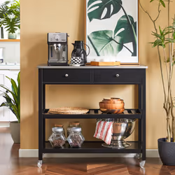 SoBuy FKW47-SCH Chariot de transport d'aliments
