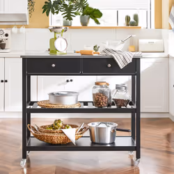 SoBuy FKW47-SCH Chariot de transport d'aliments
