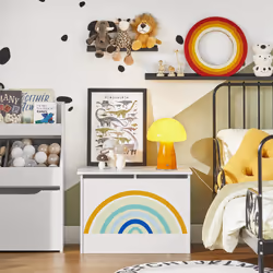 SoBuy KMB70-W armoire de rangement pour enfant Coffre