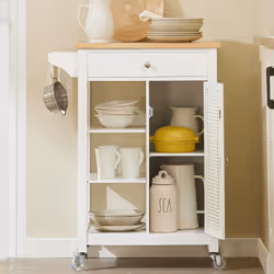 SoBuy FKW46-II-WN Chariot de transport d'aliments