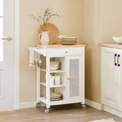 SoBuy FKW46-II-WN Chariot de transport d'aliments