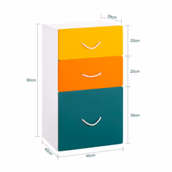 SoBuy KMB72-W armoire de rangement pour enfant Coffre