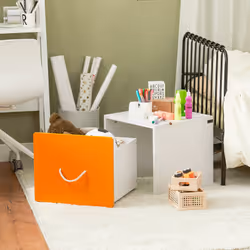 SoBuy KMB74-W armoire de rangement pour enfant Coffre