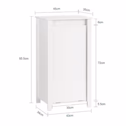 SoBuy BZR100-W armoire de rangement de salle de bain - Vue supplémentaire 4