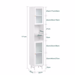 SoBuy BZR118-W Armoire de rangement de salle à manger