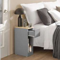 SoBuy FBT111-HG Table de nuit et table de chevet