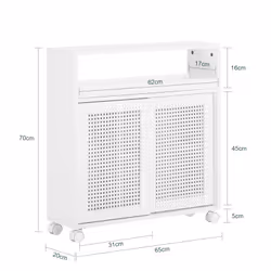 SoBuy BZR119-W armoire de rangement de salle de bain - Vue supplémentaire 4
