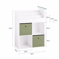 SoBuy KMB79-W armoire de rangement pour enfant Coffre - Vue supplémentaire 4