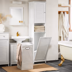 SoBuy BZR124-W Armoire de rangement de salle à manger