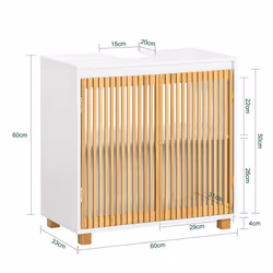 SoBuy BZR125-W coiffeuse et ensemble de coiffeuses pour chambre à coucher - Vue supplémentaire 6