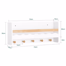 SoBuy KMB78-W armoire de rangement pour enfant Coffre - Vue supplémentaire 4