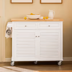 SoBuy FKW84-II-WN Chariot de transport d'aliments