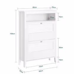 SoBuy FSR152-W Organisateur pour chaussures Ouvert - Vue supplémentaire 4