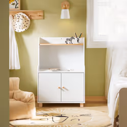 SoBuy KMB84-W armoire de rangement pour enfant Coffre