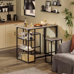SoBuy OGT43-HG ensemble de meuble de salle à manger et de cuisine