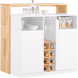 SoBuy KNL07-WN Placard de Cuisine Buffet de Rangement Ce buffet offre tellement d'espace de rangement que c'est parfait pour ...