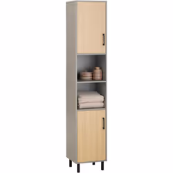 SoBuy Meuble Colonne de Salle de Bain Armoire Haute, BZR131-NG Ce meuble haut offre un espace de stockage supplémentaire tout ...