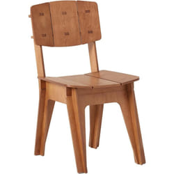 Sobuy - HFST01-BR Chaise Design en Bois Confortable Ergonomique Chaise de Salle à Manger avec Dossier, Hauteur d'Assise 41cm, Structure Assemblée en